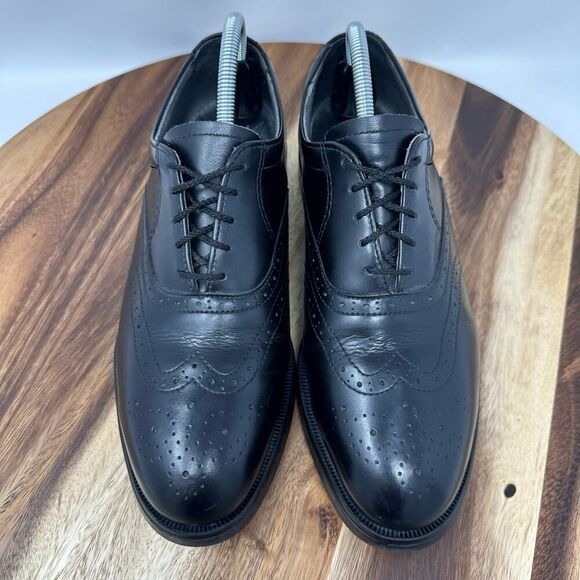 Red Wing Men’s Size 8.5 D 8701 Black Leather Oxford Steel Toe Dress Shoes - Picture 2 of 8